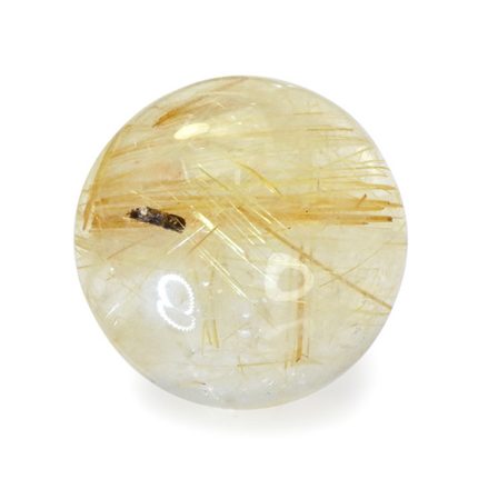 12.73 Ct. Yellow Cabochon Rutilated Quartz