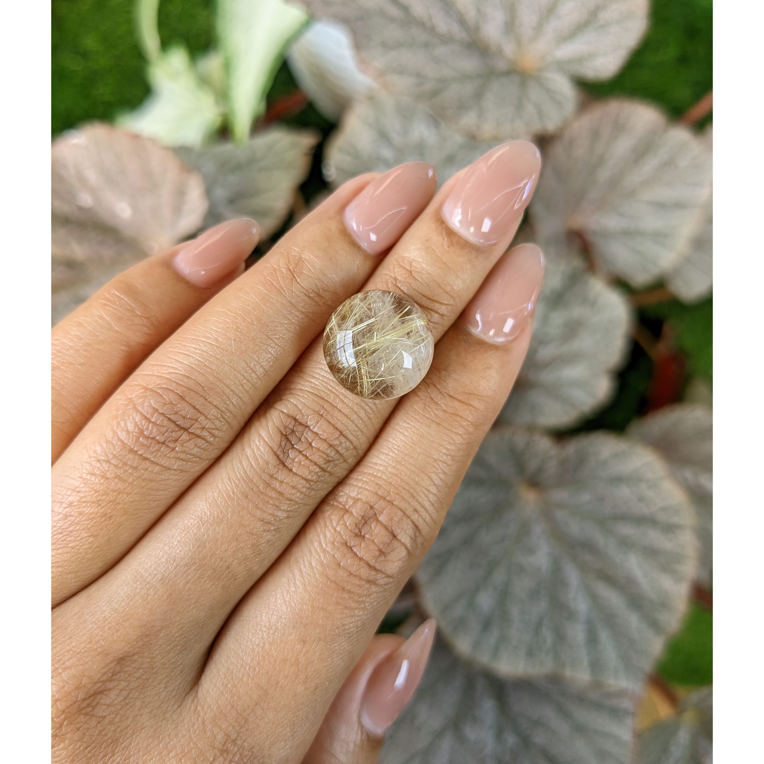 12.71 Ct. Brown Cabochon Rutilated Quartz - Image 2
