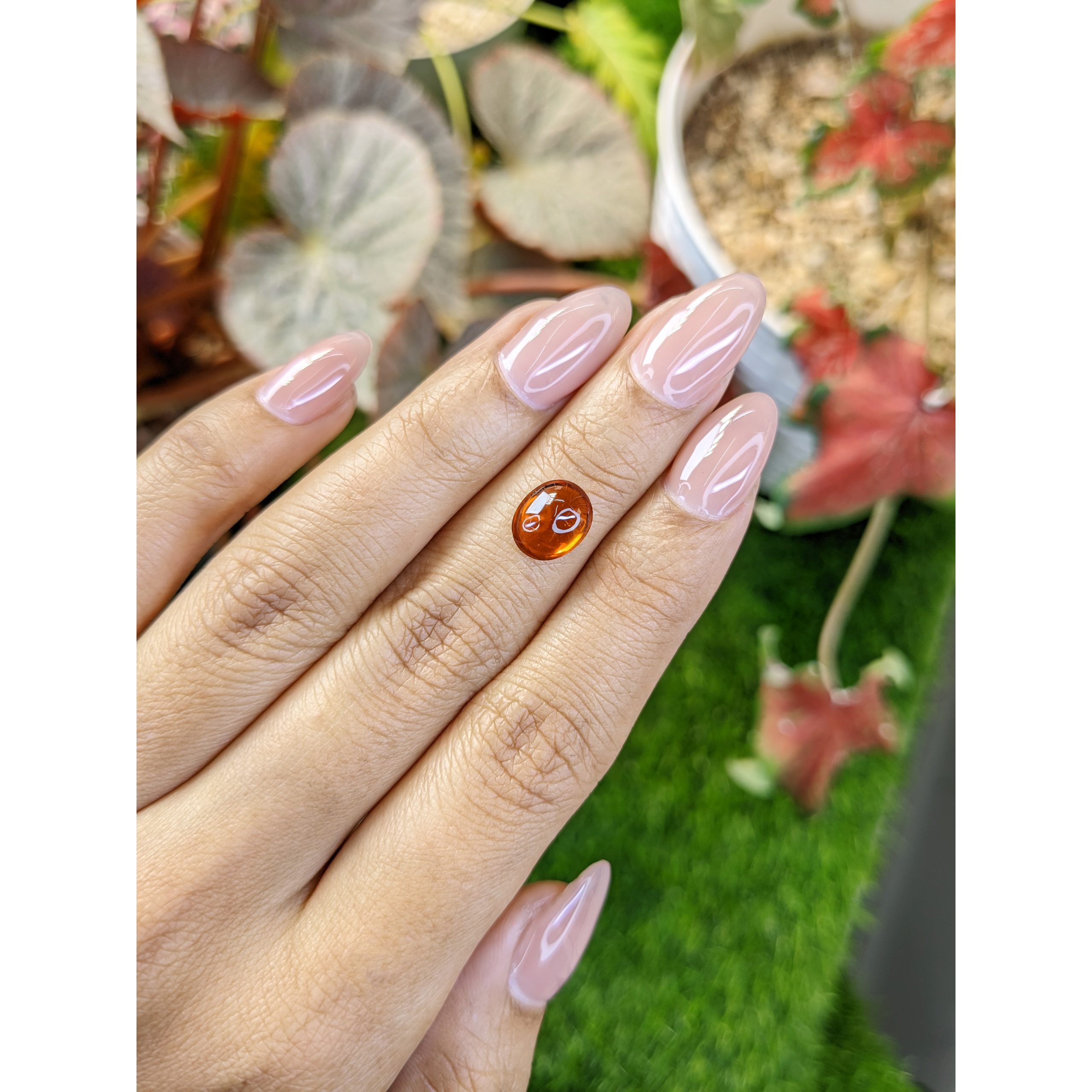 2.59 Ct. Orange Cabochon Hessonite Garnet - Image 3