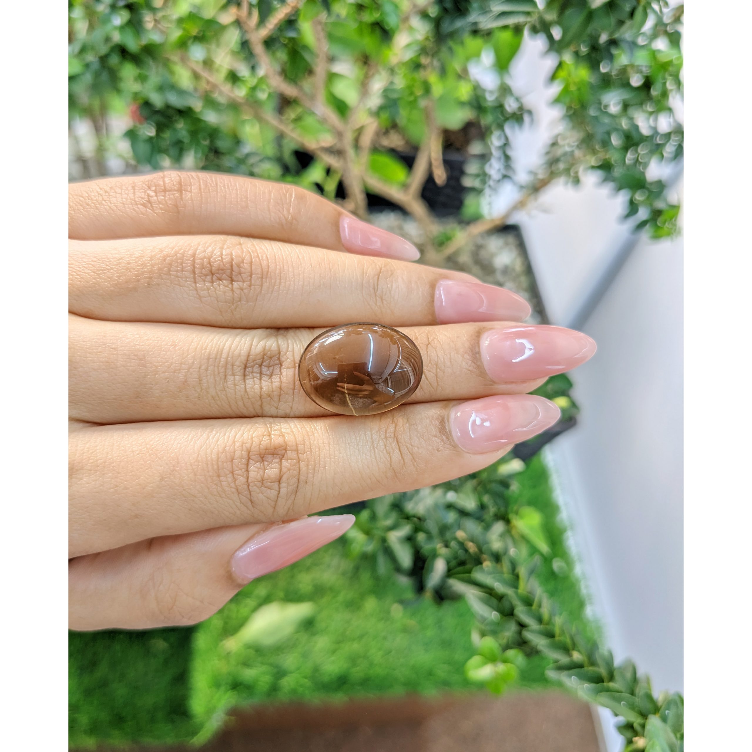17.47 Ct. Brown Cabochon Smoky Quartz - Image 2