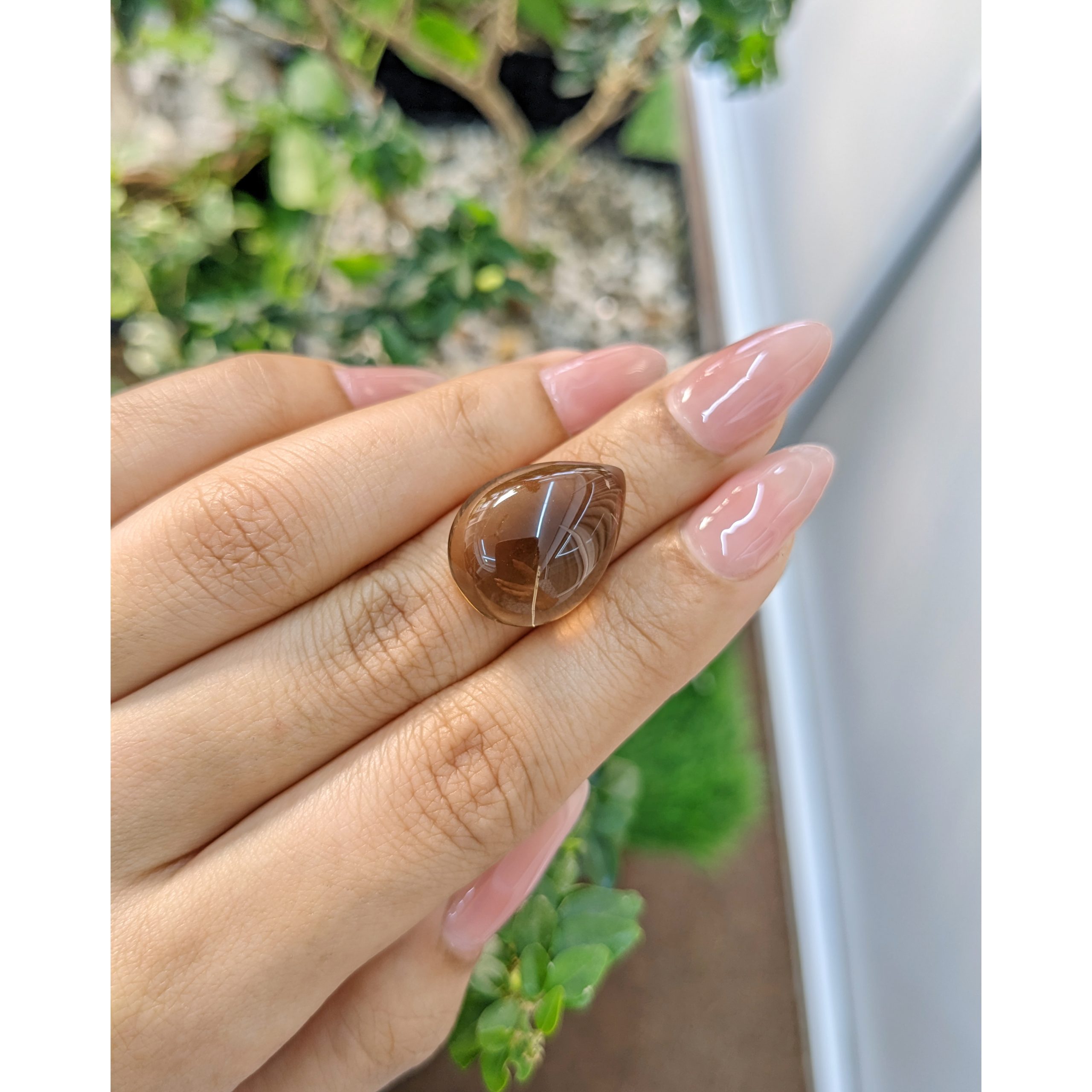 17.44 Ct. Brown Cabochon Smoky Quartz - Image 2