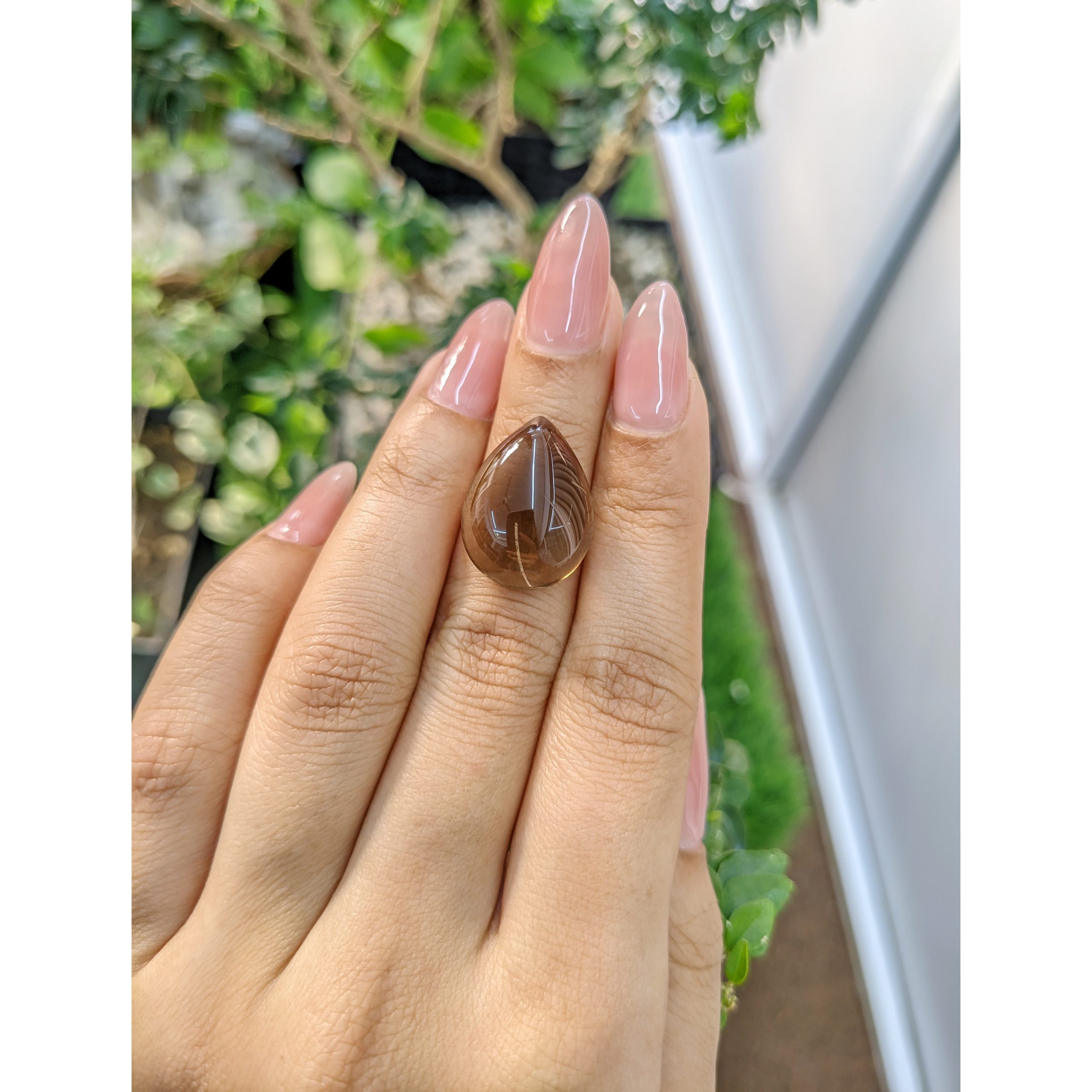17.44 Ct. Brown Cabochon Smoky Quartz - Image 3