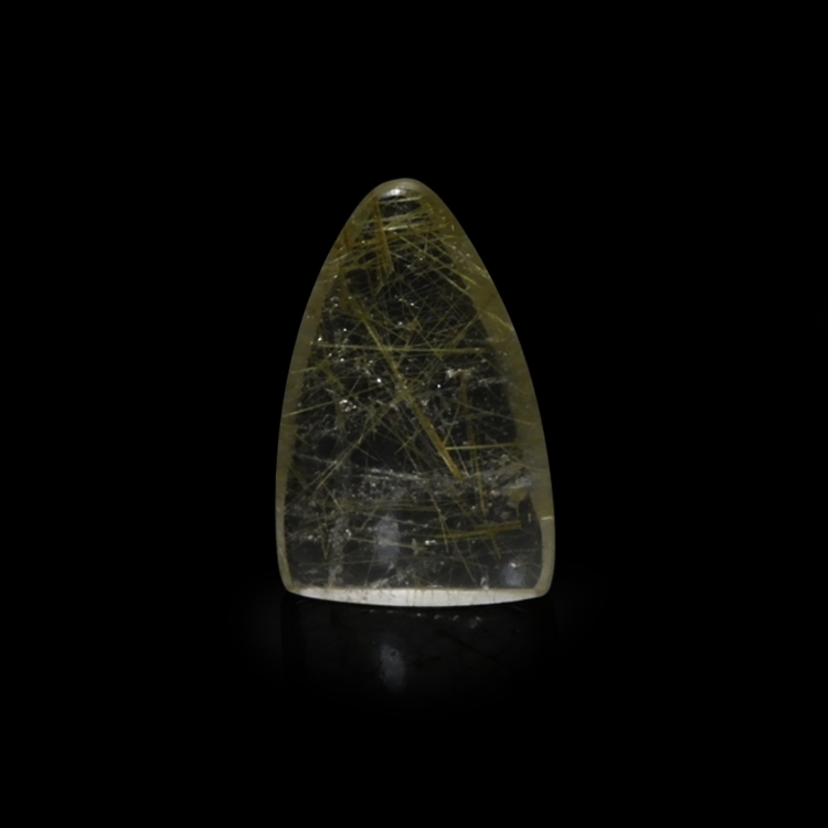 13.27 Ct. Yellow Cabochon Rutilated Quartz